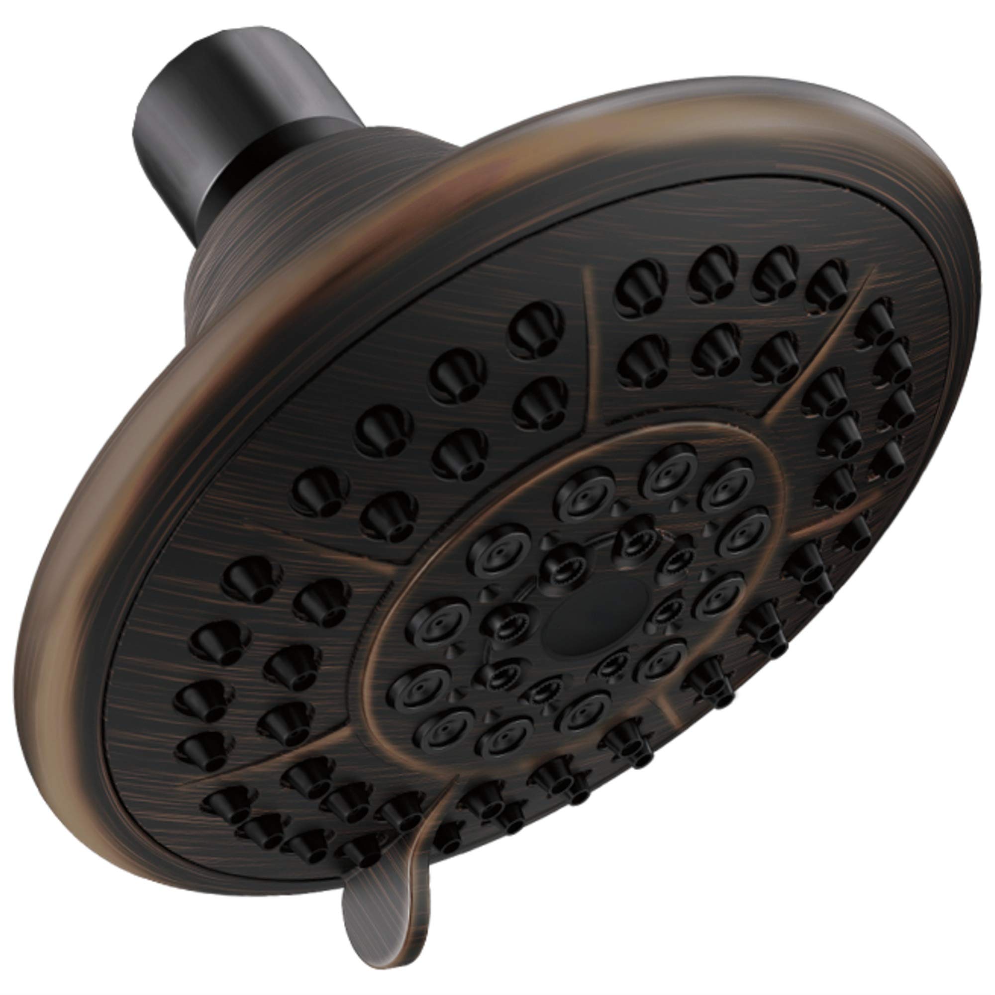 Delta Faucet 5-Setting Raincan Shower Head, Oil Rubbed Bronze Rain Shower Head, Round Shower Head, Delta High Pressure Shower Head, Water Saver Shower Head 1.75 GPM, Venetian Bronze RP78575RB