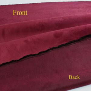 Wine Suede Microsuede Fabric Upholstery Drapery Fabric (1 Yard)