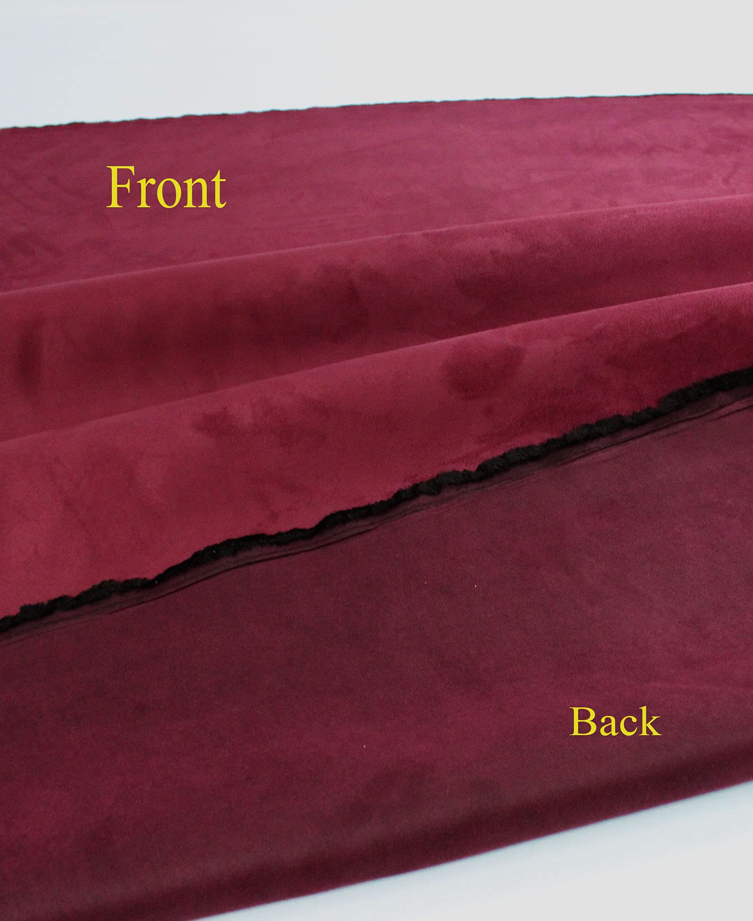 Wine Suede Microsuede Fabric Upholstery Drapery Fabric (1 Yard)