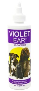 violet pet ear cleaner, 8 oz provides immediate relief from itching, irritation, inflammation and odor. ends chronic ear infection cycle.