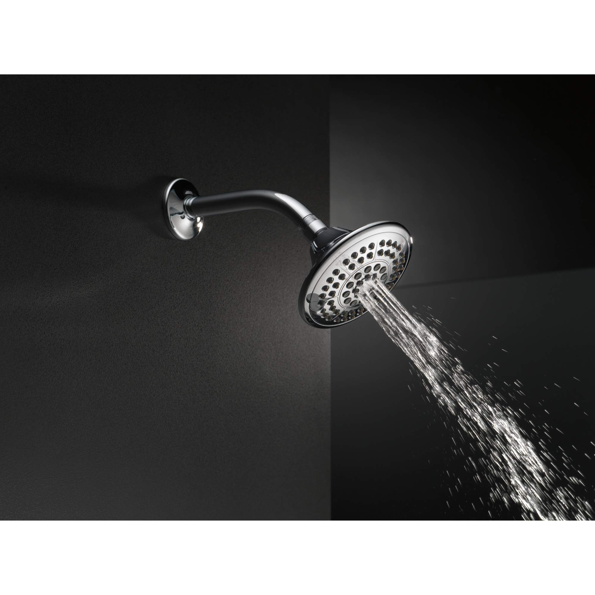 Delta Faucet 5-Setting Raincan Shower Head, Oil Rubbed Bronze Rain Shower Head, Round Shower Head, Delta High Pressure Shower Head, Water Saver Shower Head 1.75 GPM, Venetian Bronze RP78575RB