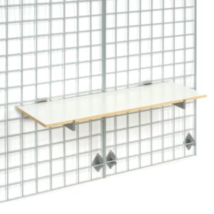 Nexel Wire Grid Laminated Wood Shelf, 12" W x 48" L