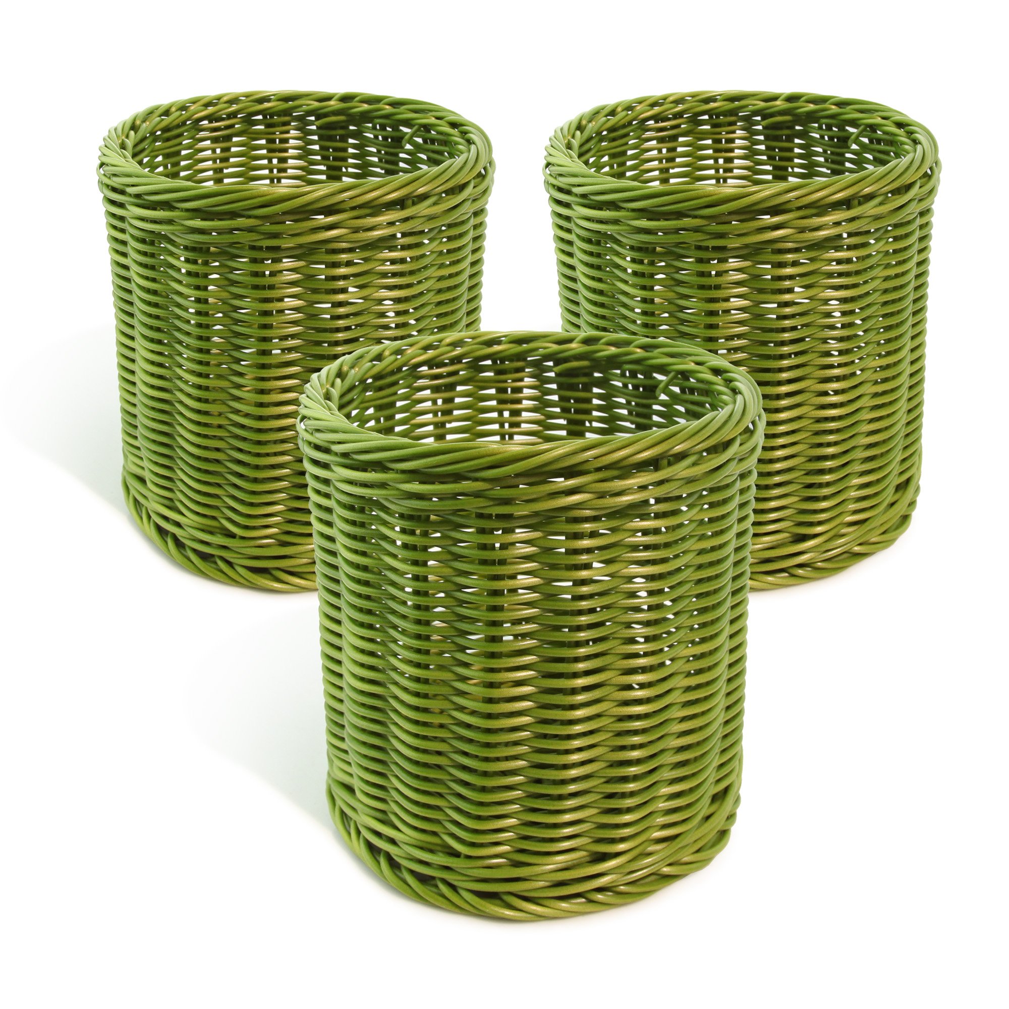 Colorbasket Hand Woven Waterproof Utensil Basket (Green)