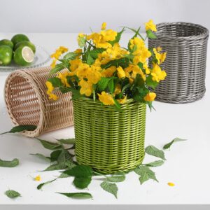 Colorbasket Hand Woven Waterproof Utensil Basket (Green)