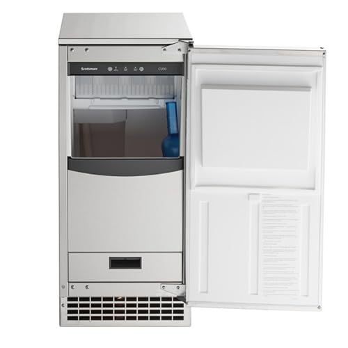 Scotsman CU50PA-1+FF-CP10 Gourmet Ice Maker Machine w/ 26 lb Bin, Built-in Pump Drain, Under Counter Built-in Design(with Filtration System)