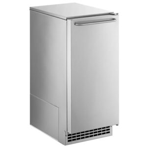 scotsman cu50pa-1+ff-cp10 gourmet ice maker machine w/ 26 lb bin, built-in pump drain, under counter built-in design(with filtration system)