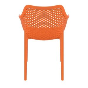 Compamia Air XL Outdoor Patio Dining Arm Chair in Orange (Set of 2)