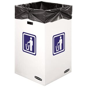 Bankers Box 10 Pack 42 Gallon Corrugated Cardboard Trash and Recycling Containers