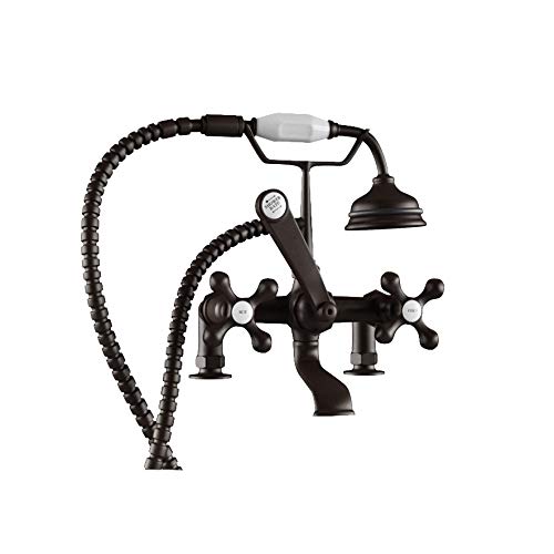 British Telephone Style Deck Mounted Bathtub Filler - Oil Rubbed Bronze