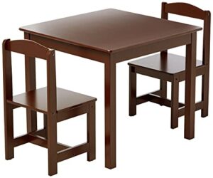 target marketing systems hayden kids table and chairs, espresso