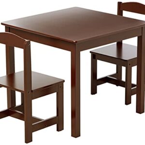 Target Marketing Systems Hayden Kids Table And Chairs, Espresso