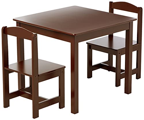 Target Marketing Systems Hayden Kids Table And Chairs, Espresso