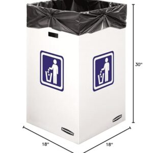 Bankers Box 10 Pack 42 Gallon Corrugated Cardboard Trash and Recycling Containers