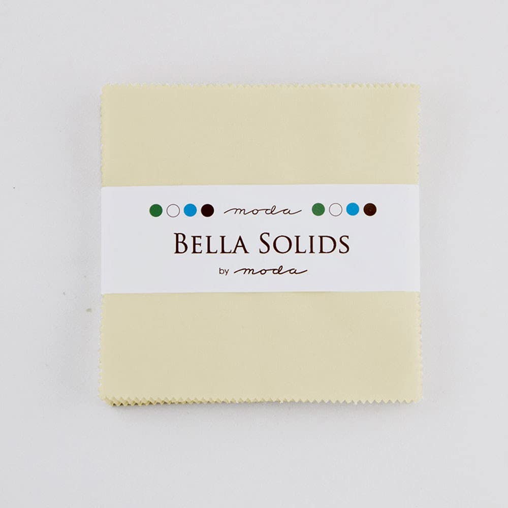 Bella Solids Fig Tree Cream Charm Pack 42 Squares 5" Moda Fabrics 9900PP 67