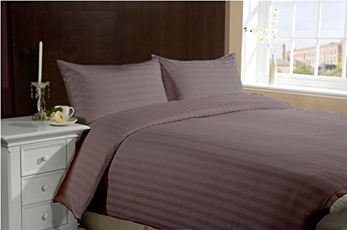 Cal King Hotel Collection 300TC 4-Piece Bedding Set - Purple Stripe