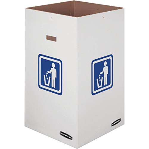 Bankers Box 10 Pack 42 Gallon Corrugated Cardboard Trash and Recycling Containers