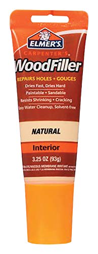 Elmer's E868 Carpenter's Wood Filler, 3.25-Ounce Tube, Natural - 6 Pack