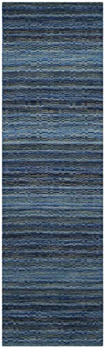 SAFAVIEH Himalaya Collection Runner Rug - 2'3" x 12', Blue & Multi, Handmade Wool, Ideal for High Traffic Areas in Living Room, Bedroom (HIM707A)