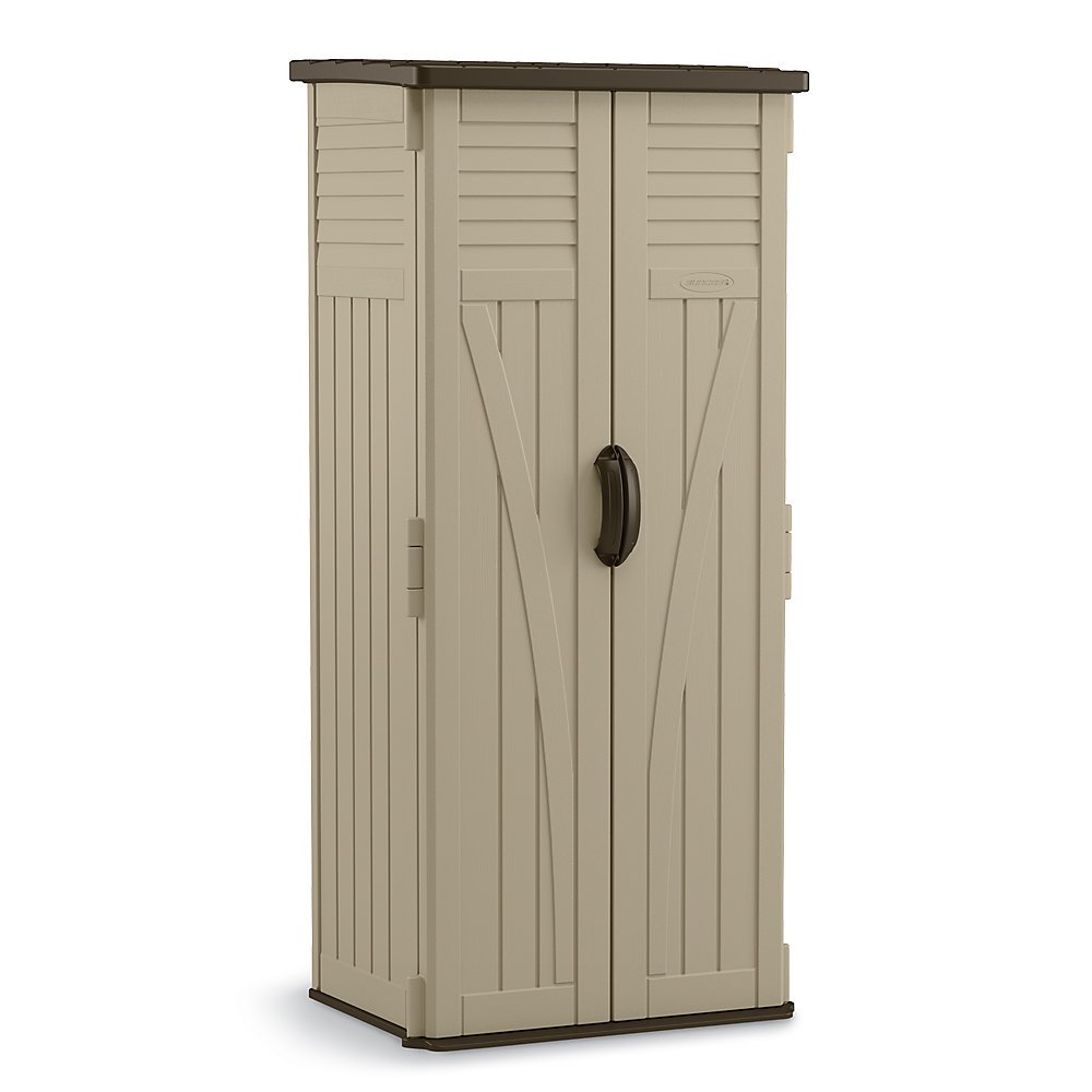 2.4 Ft. W x 2.1 Ft. D Plastic Tool Shed - Taupe