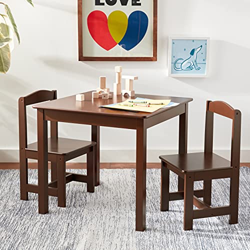 Target Marketing Systems Hayden Kids Table And Chairs, Espresso