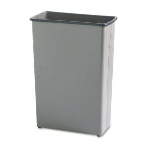 safco 9618ch rectangular wastebasket steel 22gal charcoal