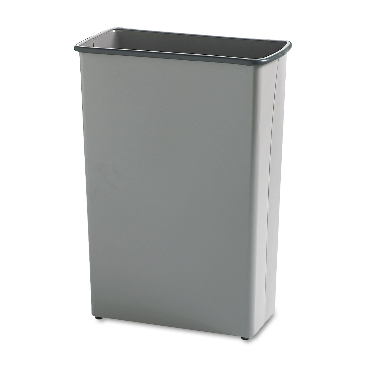 Safco 9618CH Rectangular Wastebasket Steel 22gal Charcoal