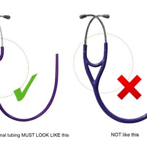 (Stethoscope Binaural) Replacement Tube by Reliance Medical compatible with Littmann® Classic II SE Stethoscope - TUBING (PURPLE)