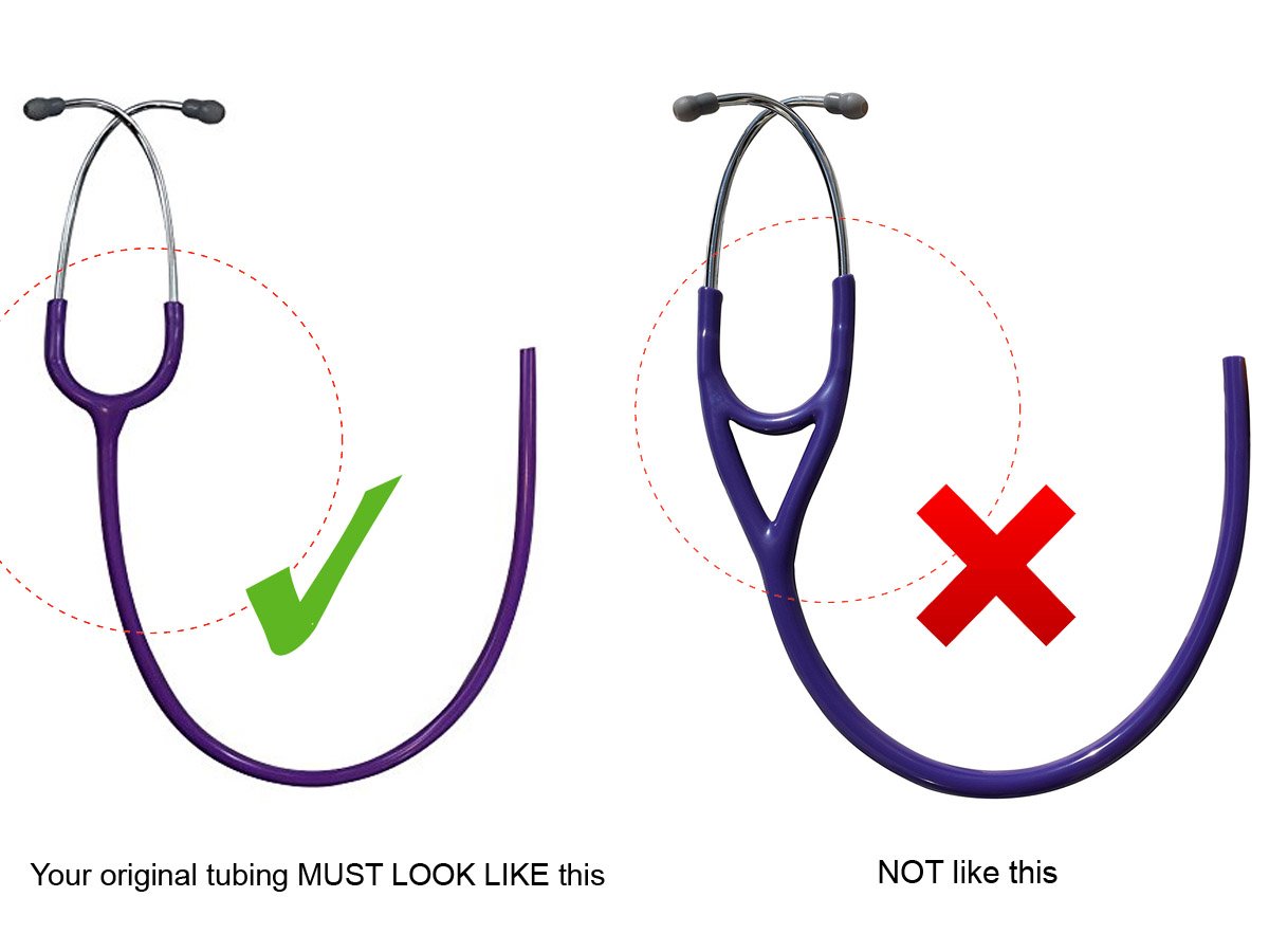 (Stethoscope Binaural) Replacement Tube by Reliance Medical compatible with Littmann® Classic II SE Stethoscope - TUBING (PURPLE)