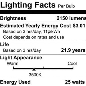 LEDVANCE Fluorescent 36" 25W T8 Lamp, 3500K Bright White, 1 Pack