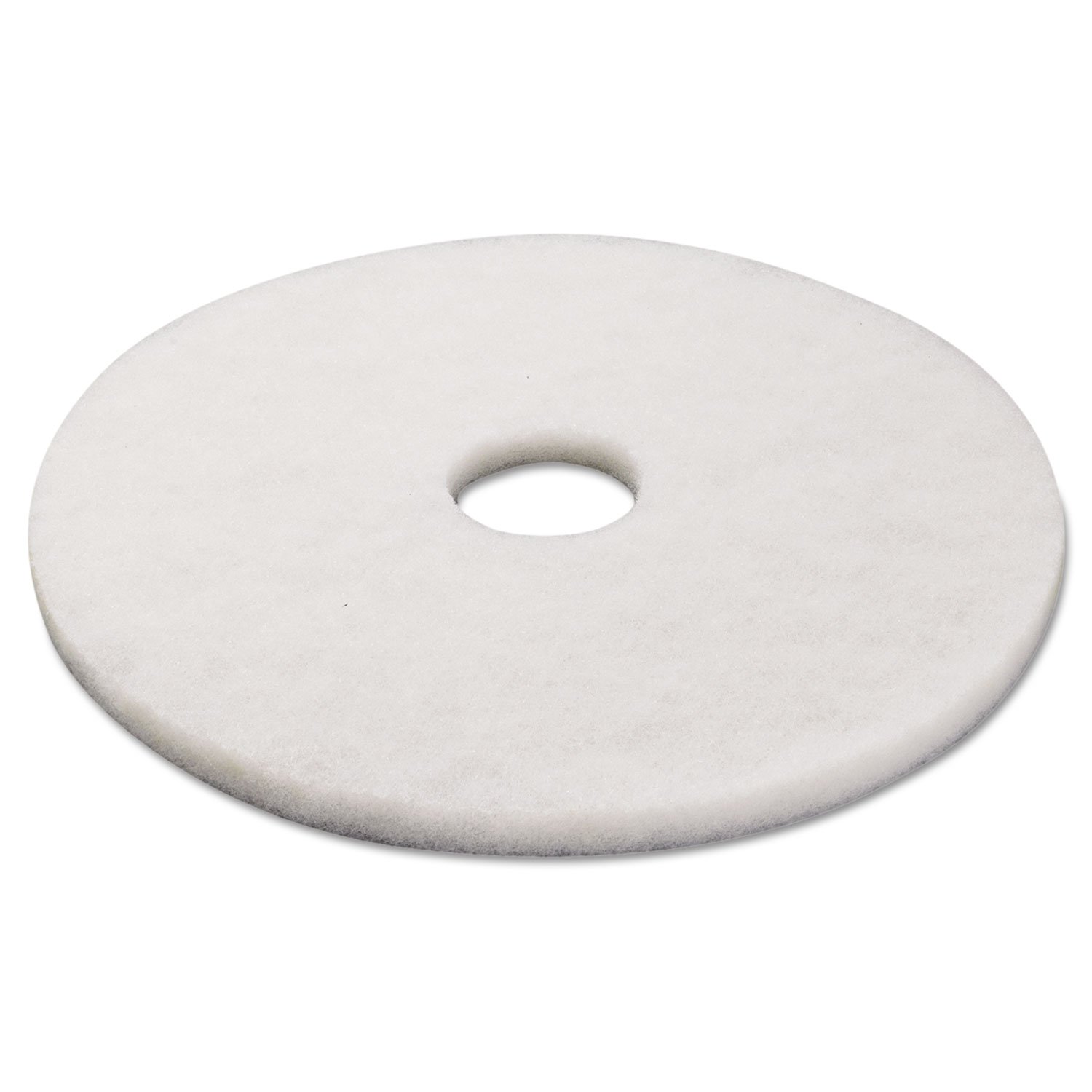 Standard 17" Diameter Polishing Floor Pad in White