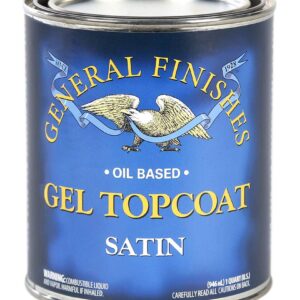 General Finishes Oil Based Gel Topcoat, 1/2 Pint, Satin