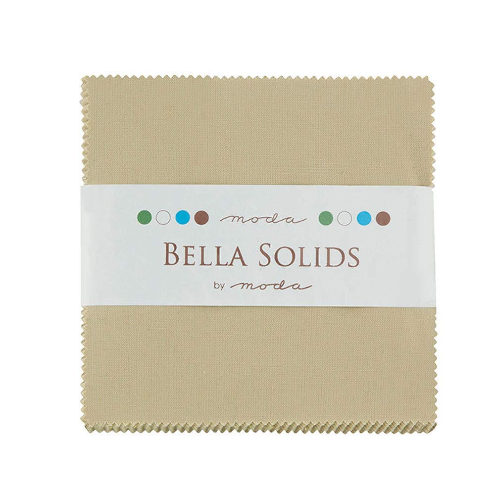 Bella Solids Tan Charm Pack 42 Squares 5" Moda Fabrics 9900PP 13