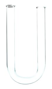 eisco labs u-form absorption tube, 130mm tall, 15mm diameter, borosilicate glass