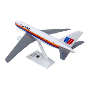 Flight Miniatures United (76-93) 767-200 1:200 Scale - Plastic Snap-Fit Model Airplane - Collectible Replica of United Airlines Aircraft - Part# ABO-76720H-002