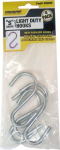 progrip 710040 replacement s hooks for adjustable and standard natural rubber tarp straps (pack of 4)