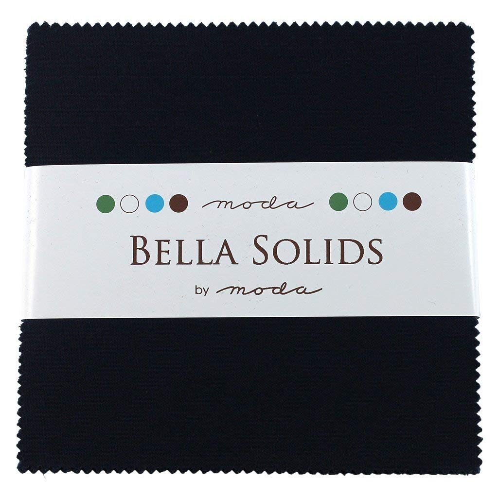 Bella Solids Navy Charm Pack 42 Squares 5" Moda Fabrics 9900PP 20