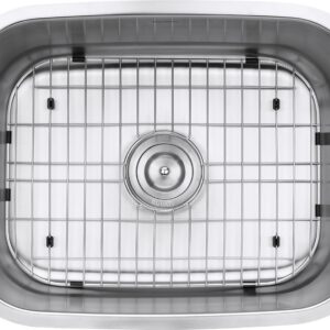 Ruvati RVM4132 Undermount 16 Gauge 24" Kitchen Single Bowl Sink, Stainless Steel