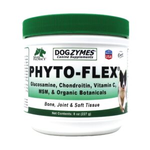 dogzymes phyto flex - glucosamine, chondroitin, msm and hyaluronic acid… (8 ounce)