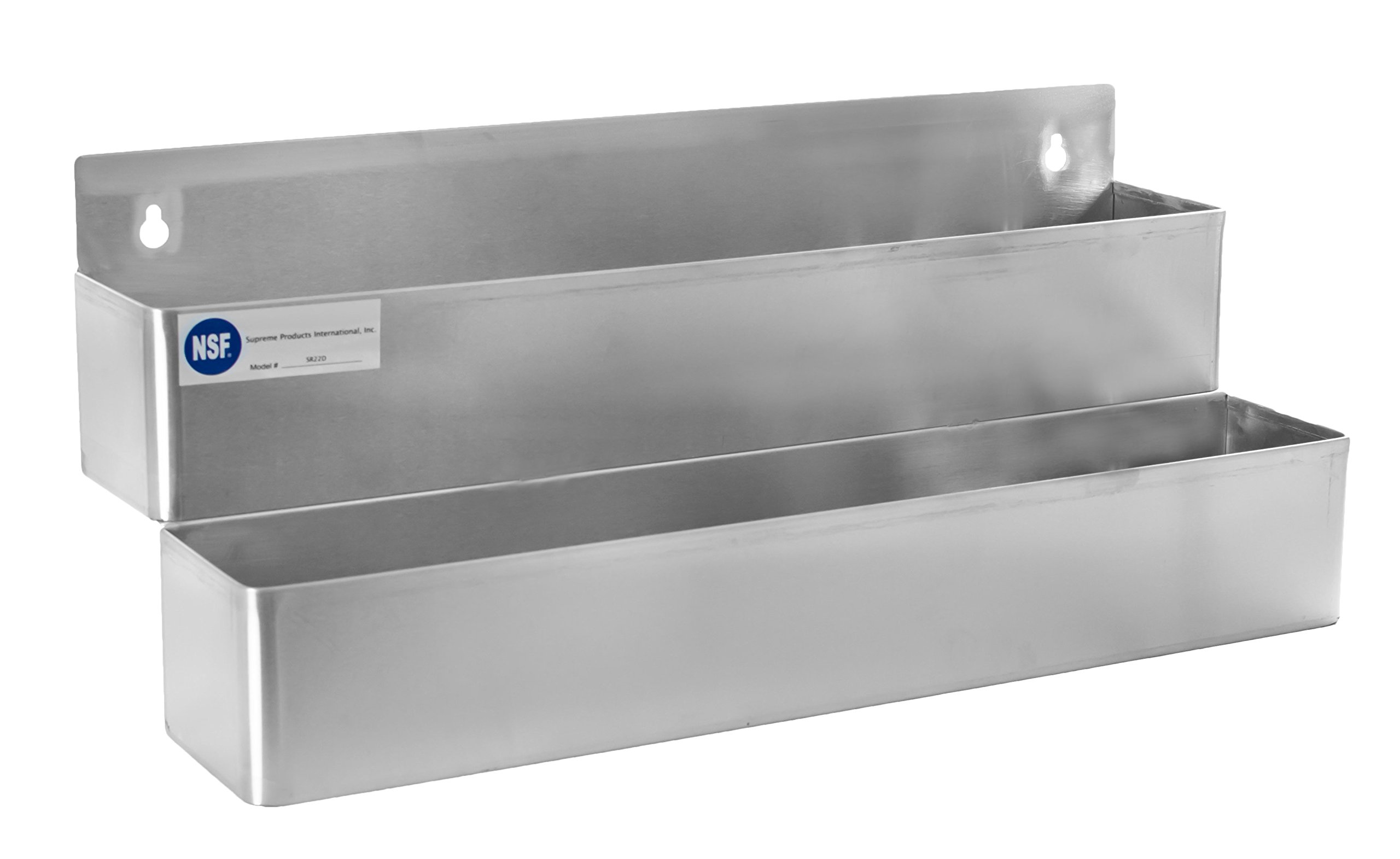 Gusto - 22" Stainless Double-Tier Speed Rail, Each