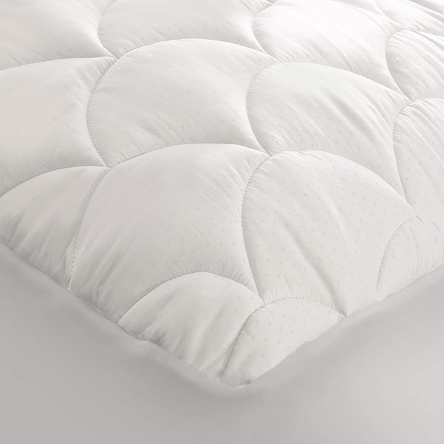 Blue Ridge Home Fashions Waterproof Mattress Pad, Queen, White