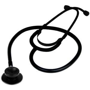 Dixie EMS Dual Head Stethoscope, Fully Functioning Stethoscope for Doctors, Nurses, EMTs, Cosplay, Role Play, Halloween, etc. – Stealth Black