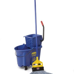 Rubbermaid Commercial 1924786 Maximizer Mop Head, Blend, Medium, Blue