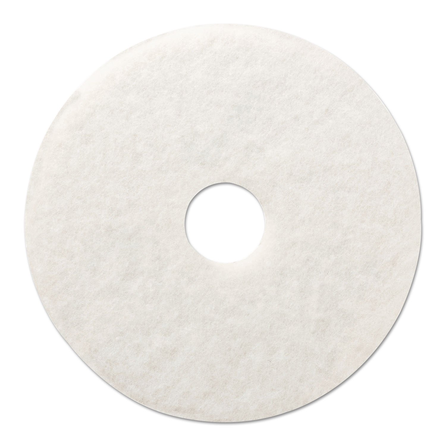 Standard 17" Diameter Polishing Floor Pad in White