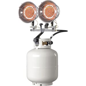 Mr. Heater Tank-Top Propane Heater - Double Burner, 30,000 BTU, Model# SRC30T