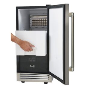 Avanti Elite Built-in or Freestanding Ice Maker, 15", in Stainless Steel (IME49U3S-IS)