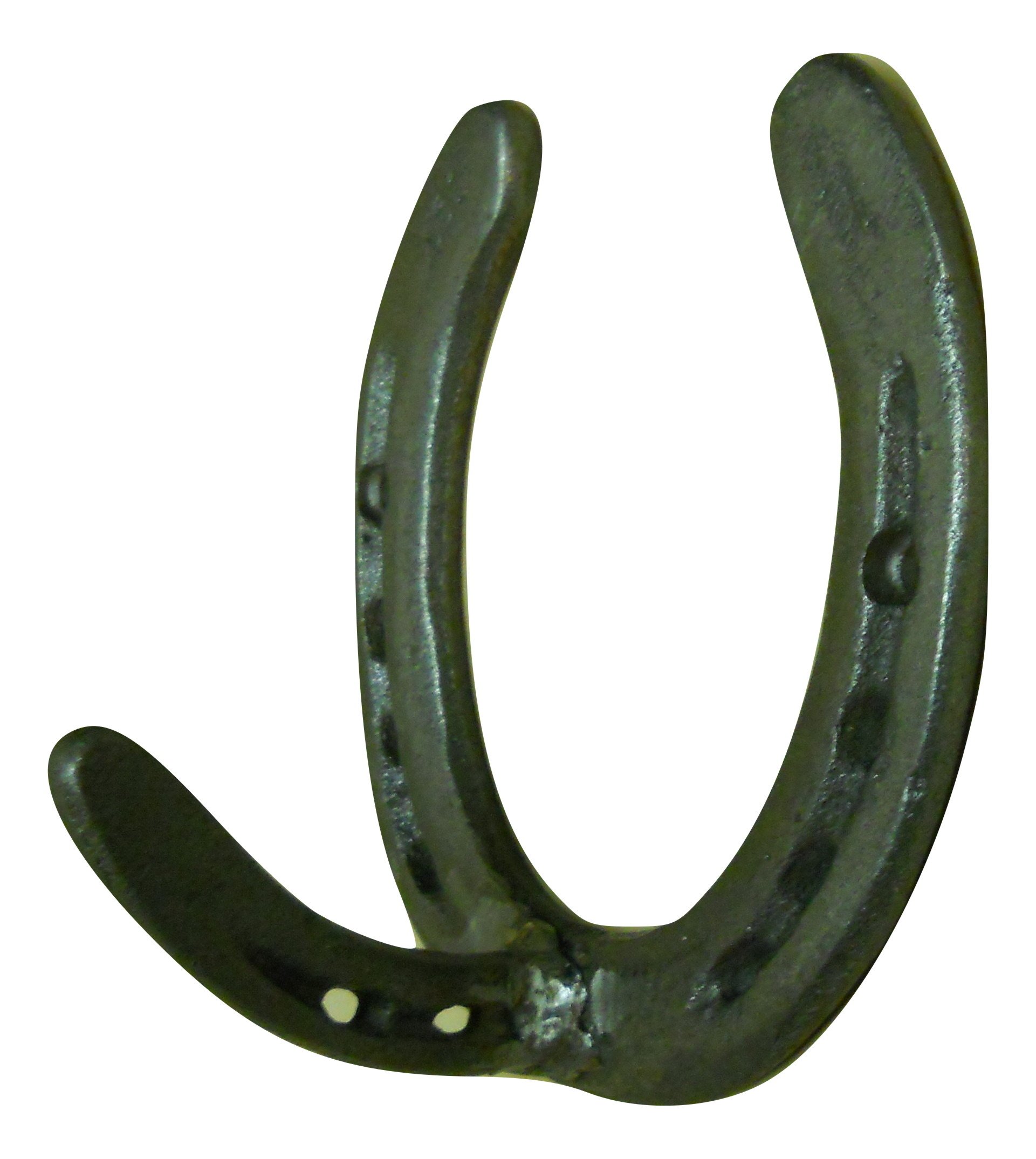 Carver's Olde Iron Horseshoe Wall Hook for Coats or Towels w/Hardware