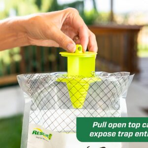 RESCUE! Big Bag Fly Trap – Disposable, Outdoor Use - 6 Traps