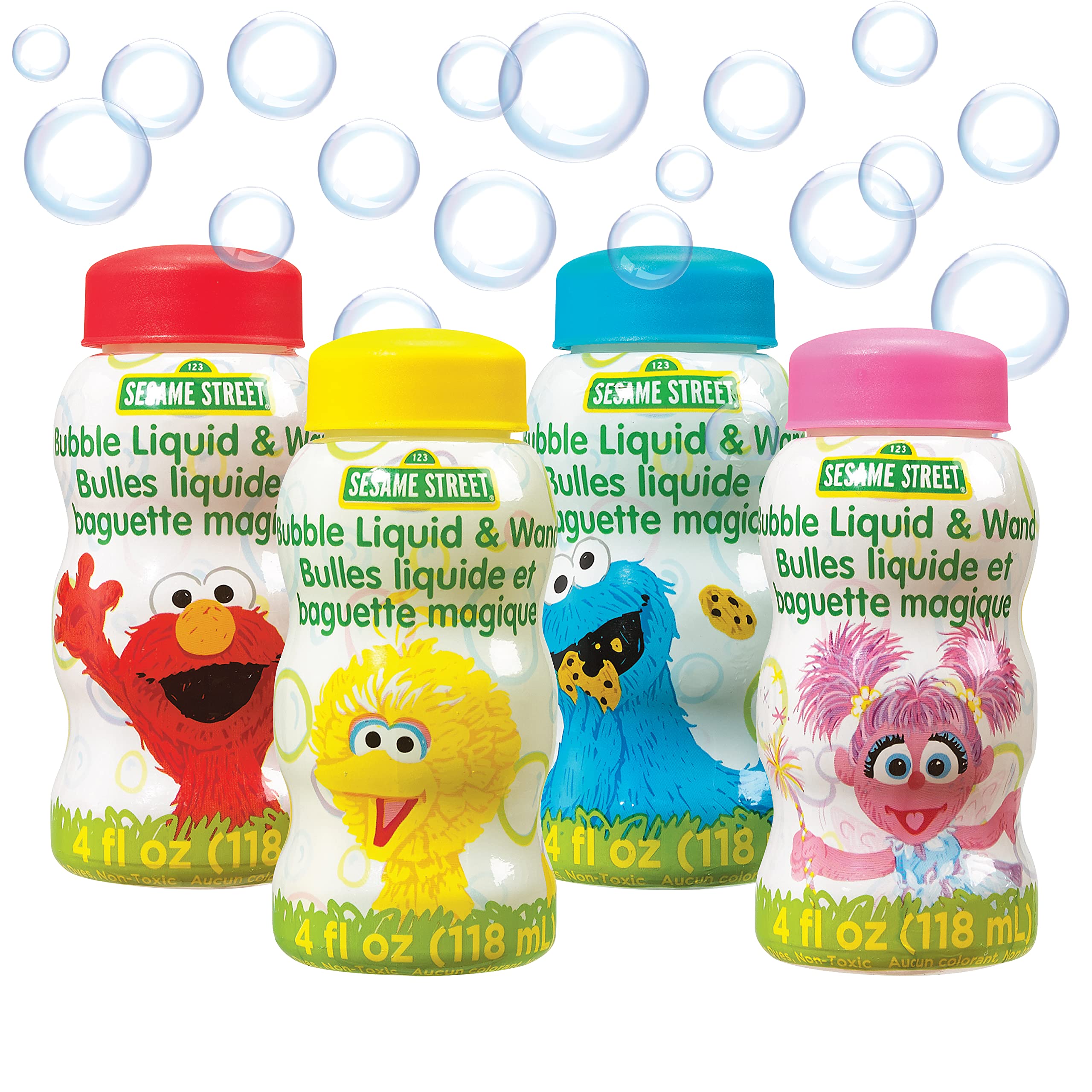 Little Kids Sesame Street 4-Ounce Bubbles Party Toy with Wand (Pack of 24), Model:1800