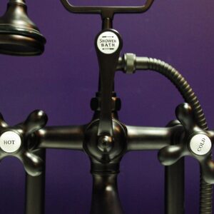 British Telephone Style Deck Mounted Bathtub Filler - Oil Rubbed Bronze