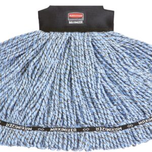 Rubbermaid Commercial 1924786 Maximizer Mop Head, Blend, Medium, Blue